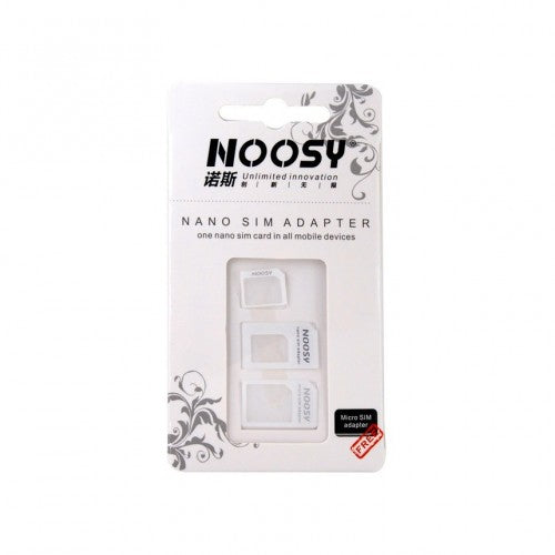Noosy Ensemble d'adaptateurs de carte SIM Nano Micro Standard 3 en 1 (adaptateurs + broche d'éjection)