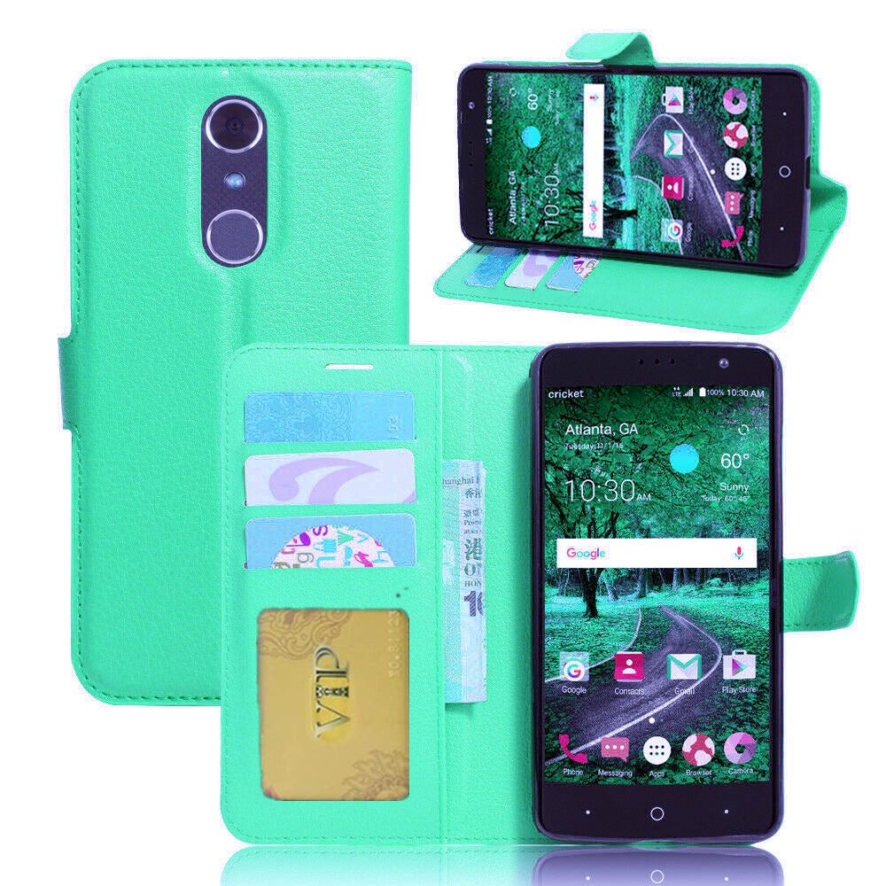Étui portefeuille en cuir Folio pour ZTE Grand X4