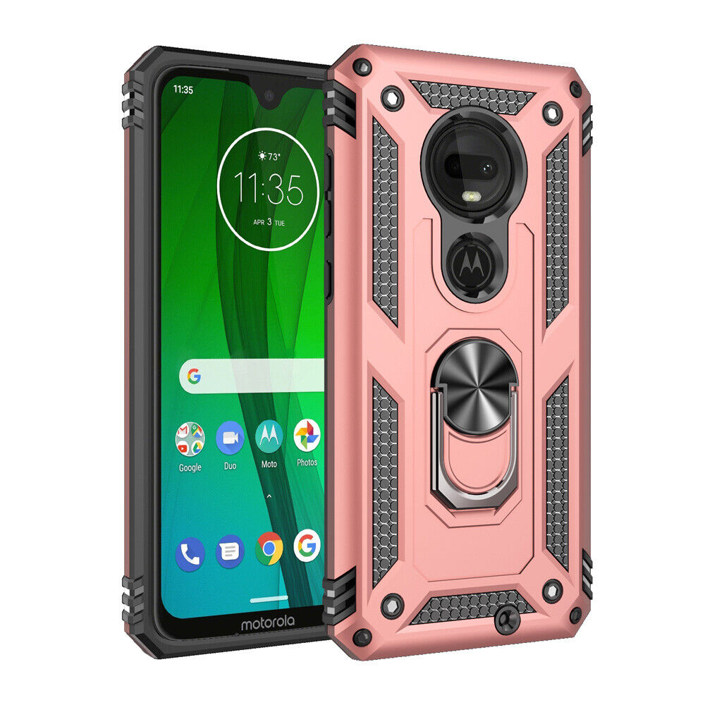 Étui à anneau hybride pour Motorola Moto G7 Power