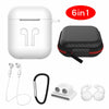 6 in 1 Silicone Case with Ear Hook Grips Straps Clips Tips Grips for AirPods 1 2 (1st 2nd Gen.) 6 in 1 Silicone Case with Ear Hook Grips Straps Clips Tips Grips for AirPods 1 2 (1st 2nd Gen.)