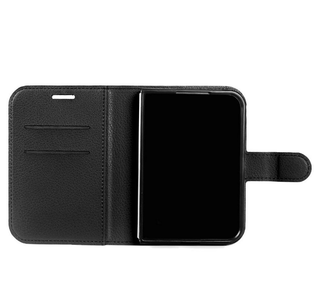 Leather Folio Wallet Case for iPhone Duo