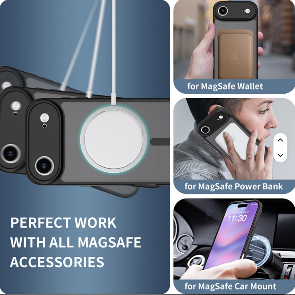 Coque hybride magnétique mate MagSafe pour iPhone 17 Air