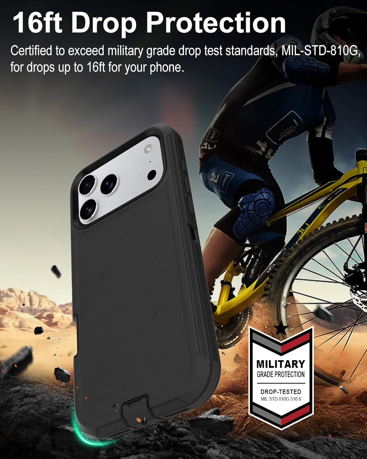 Shockproof Defender Case for iPhone 17 Pro Max