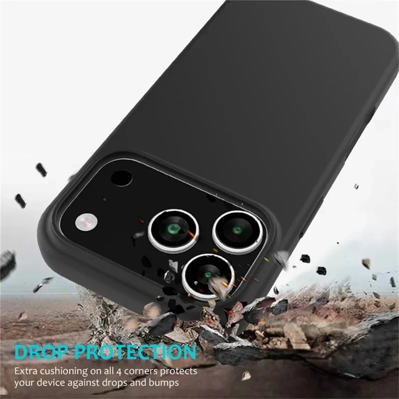 Coque en silicone liquide pour iPhone 17 Pro