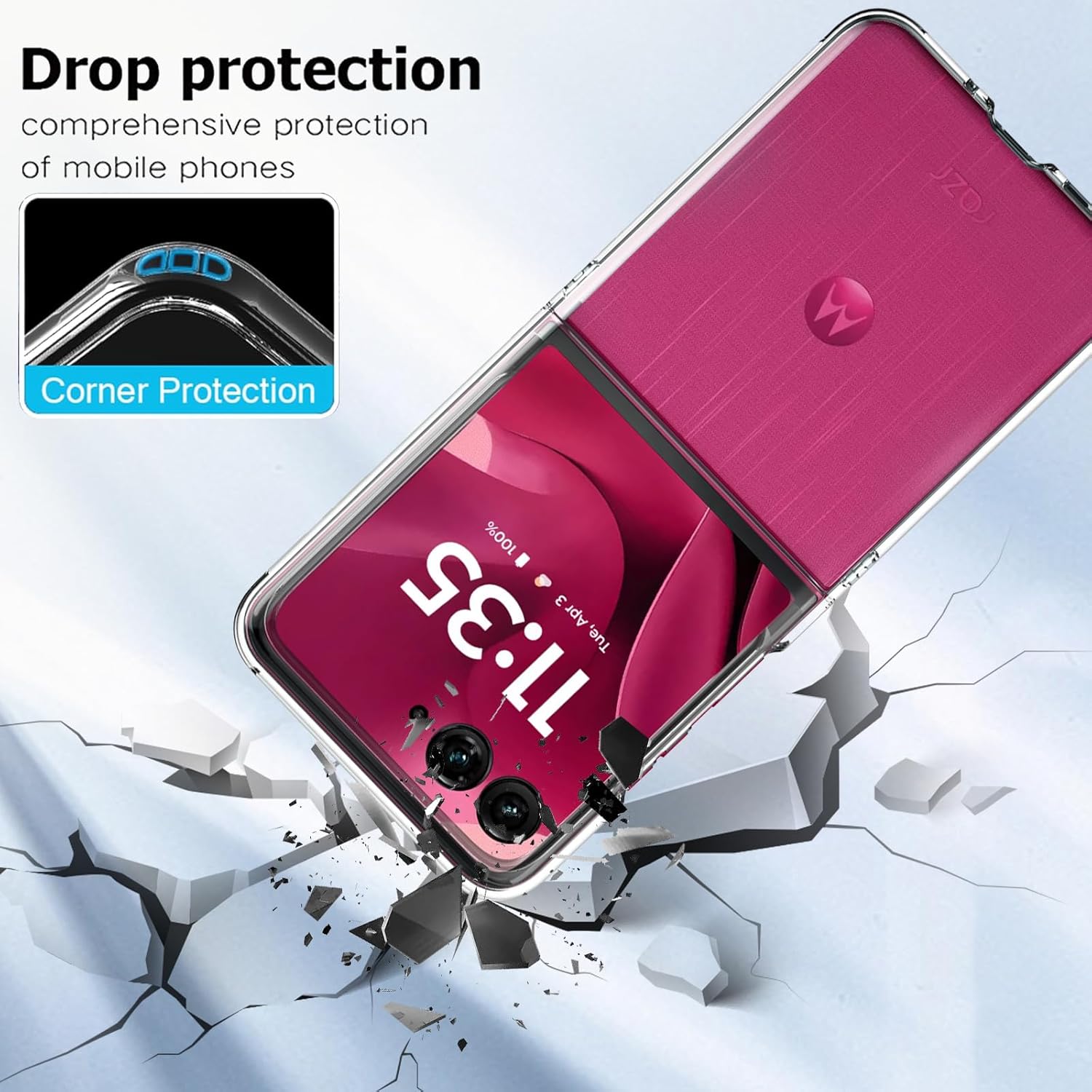 Coque souple en TPU pour Motorola Moto Razr Ultra (2025)