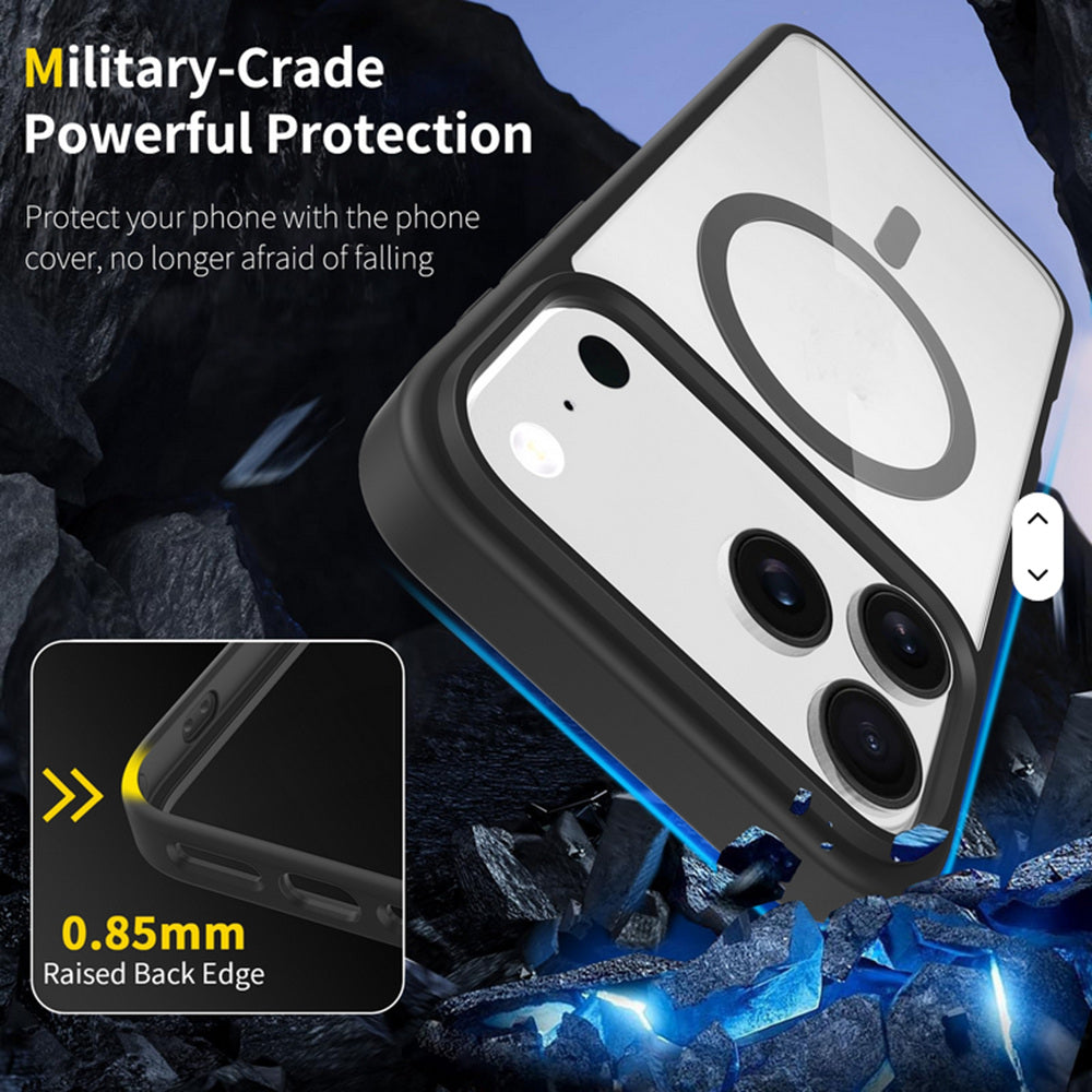 Coque hybride transparente MagSafe pour iPhone 17 Pro Max