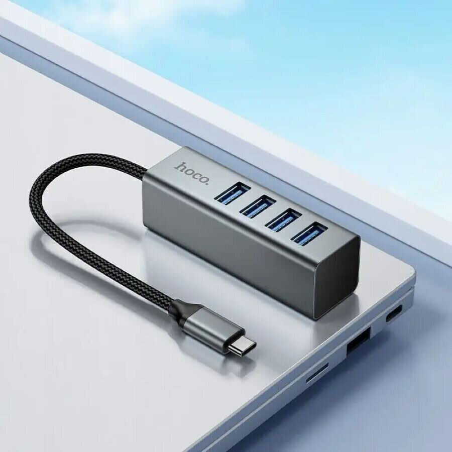 USB-A / USB-C to 4x USB-A Ports Hub Adapter