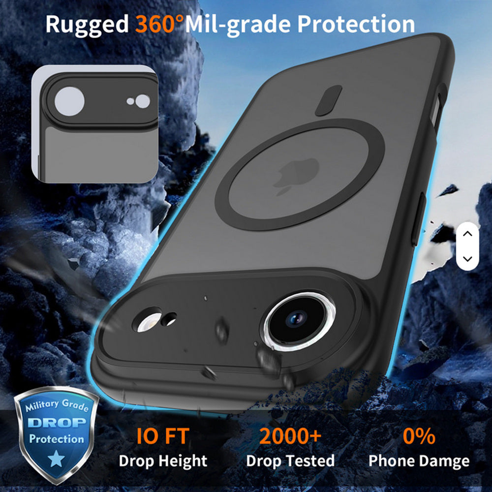 Coque hybride magnétique mate MagSafe pour iPhone 17 Air
