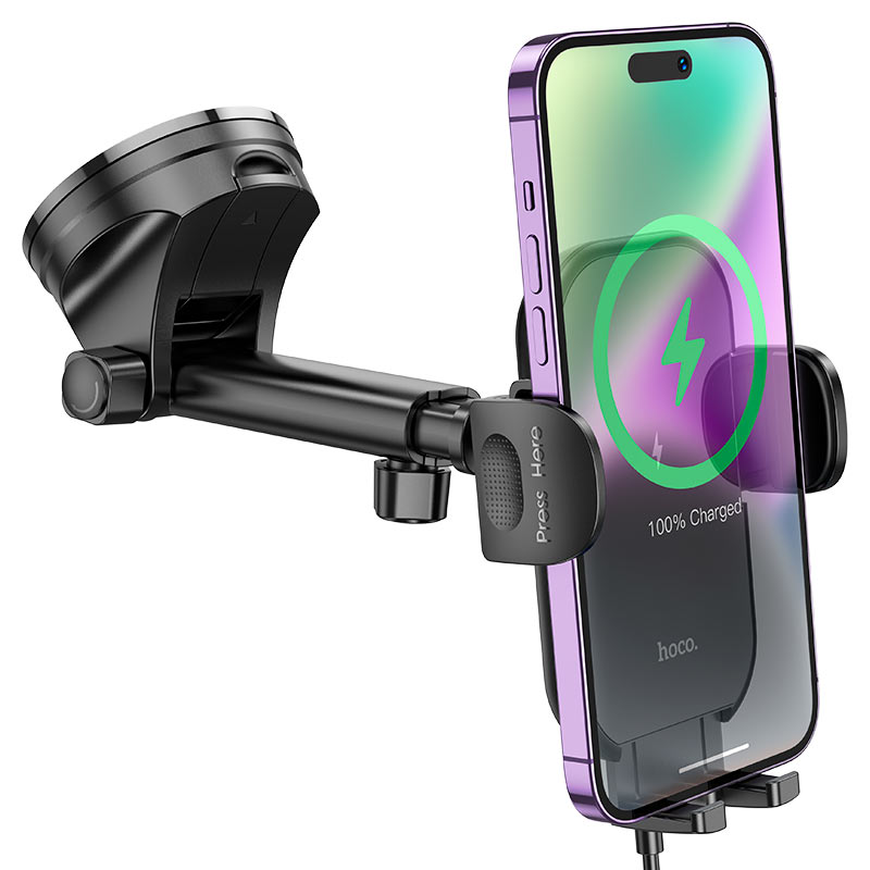 (15W) Magnetic MagSafe Fast Charging Wireless Charger Dashboard Mount Car Cell Phone Holder
