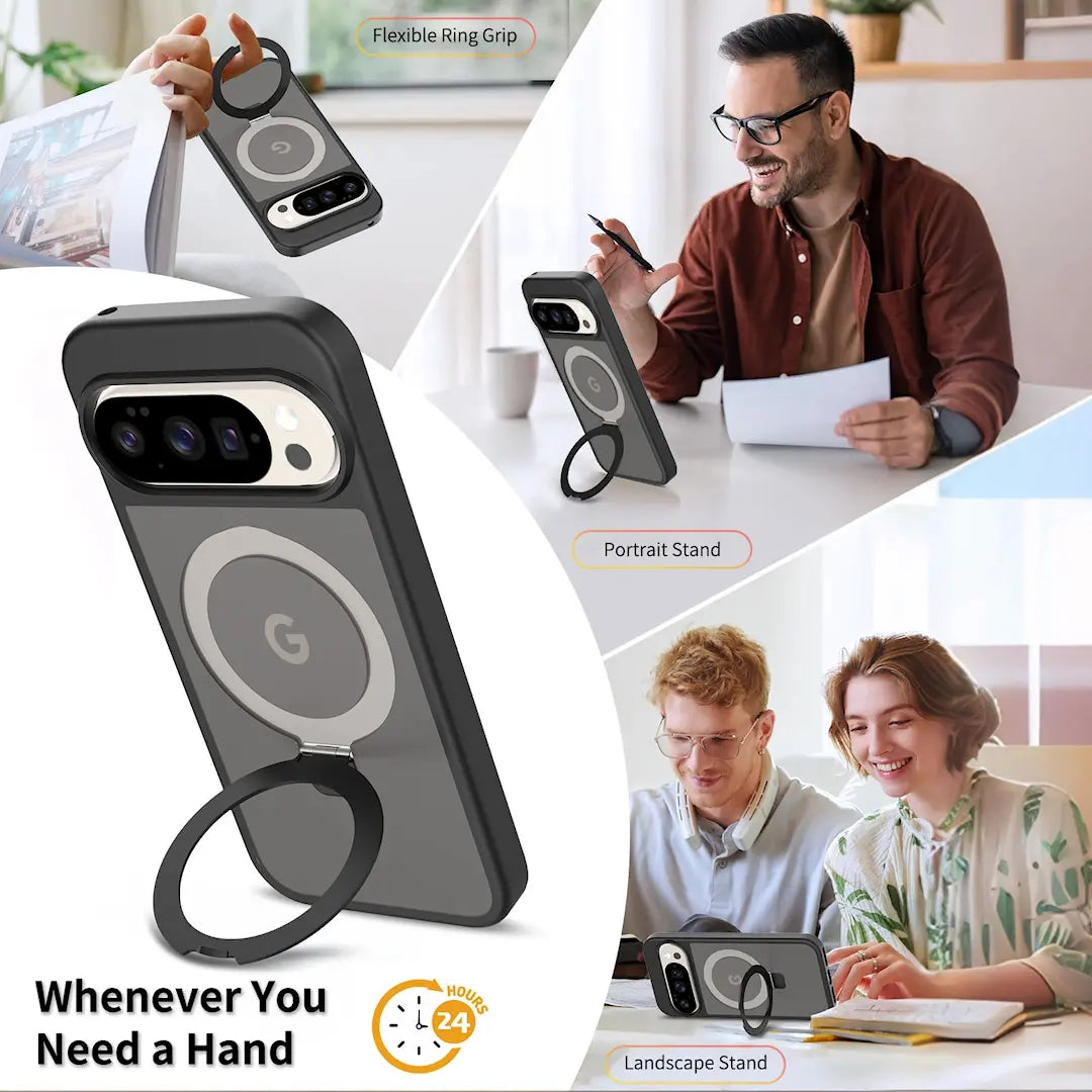 Magnetic MagSafe Case with Ring Kickstand for Google Pixel 10 / Pixel 10 Pro