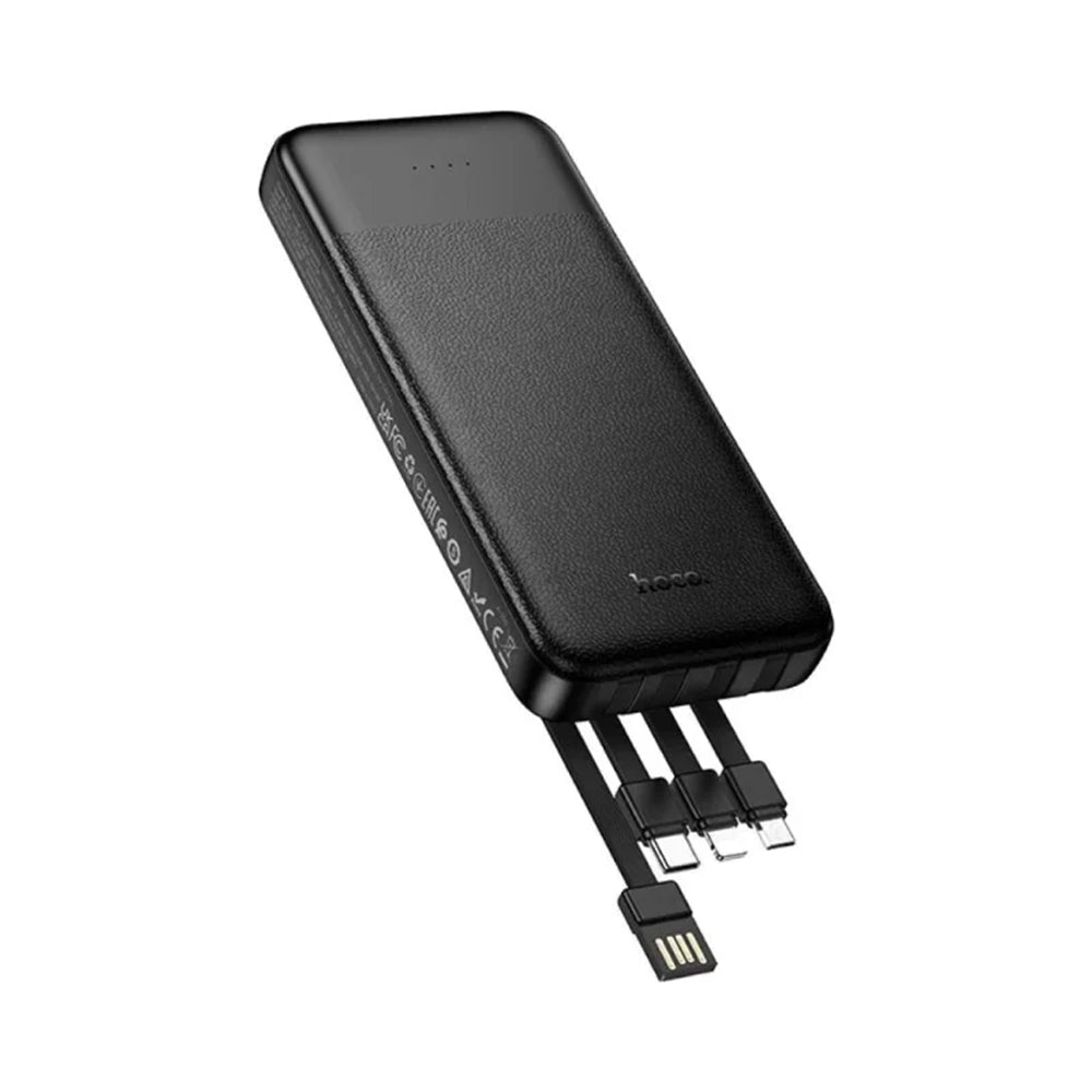 (10000mAh) External Battery Charger Portable Power Bank & UBS-C USB-A Micro USB Lightning Cables
