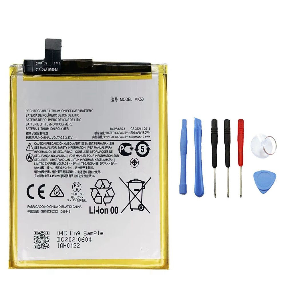 Batterie de remplacement pour Motorola Moto G 5G 2020 / One 5G Ace (XT2113), MK50