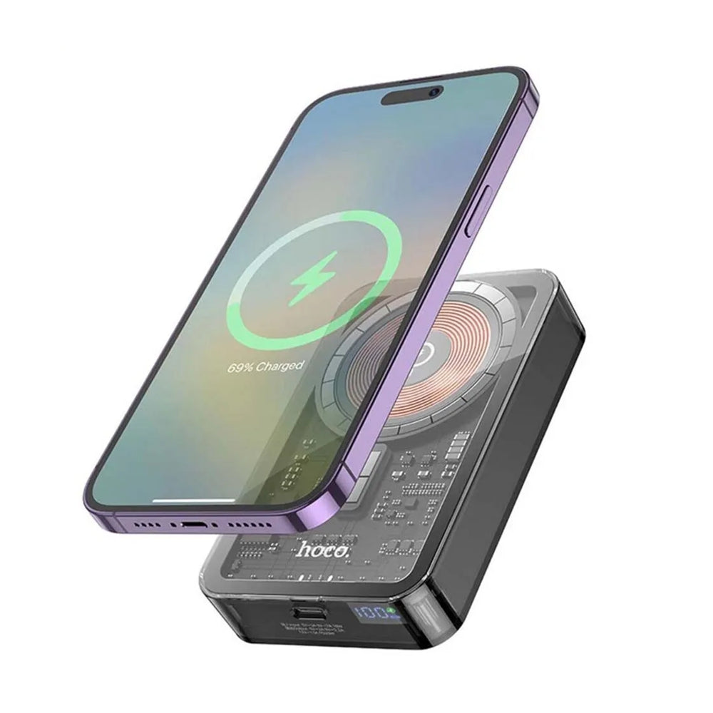 (10000mAh) Magnetic Wireless Charger MagSafe Battery Pack Portable Power Bank