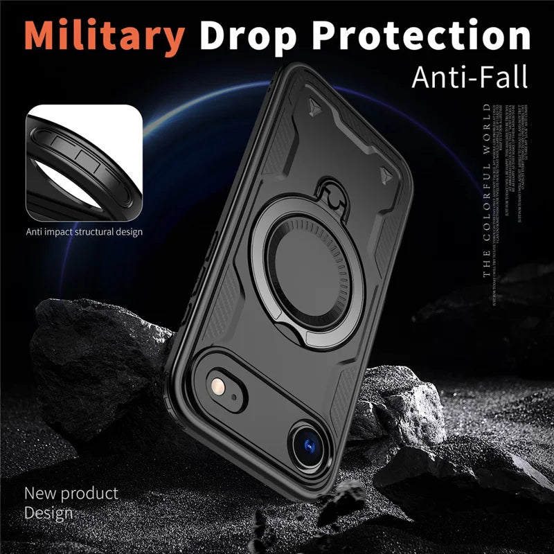 Coque antichoc avec anneau de support Magsafe pour iPhone 17 Air