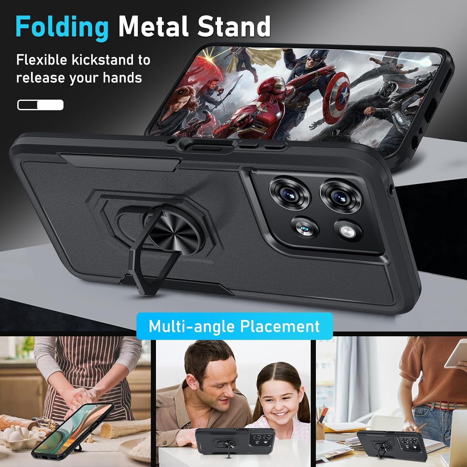 Heavy Duty Ring Case for Motorola Moto G Play (2026) / G 5G (2025 / 2026)