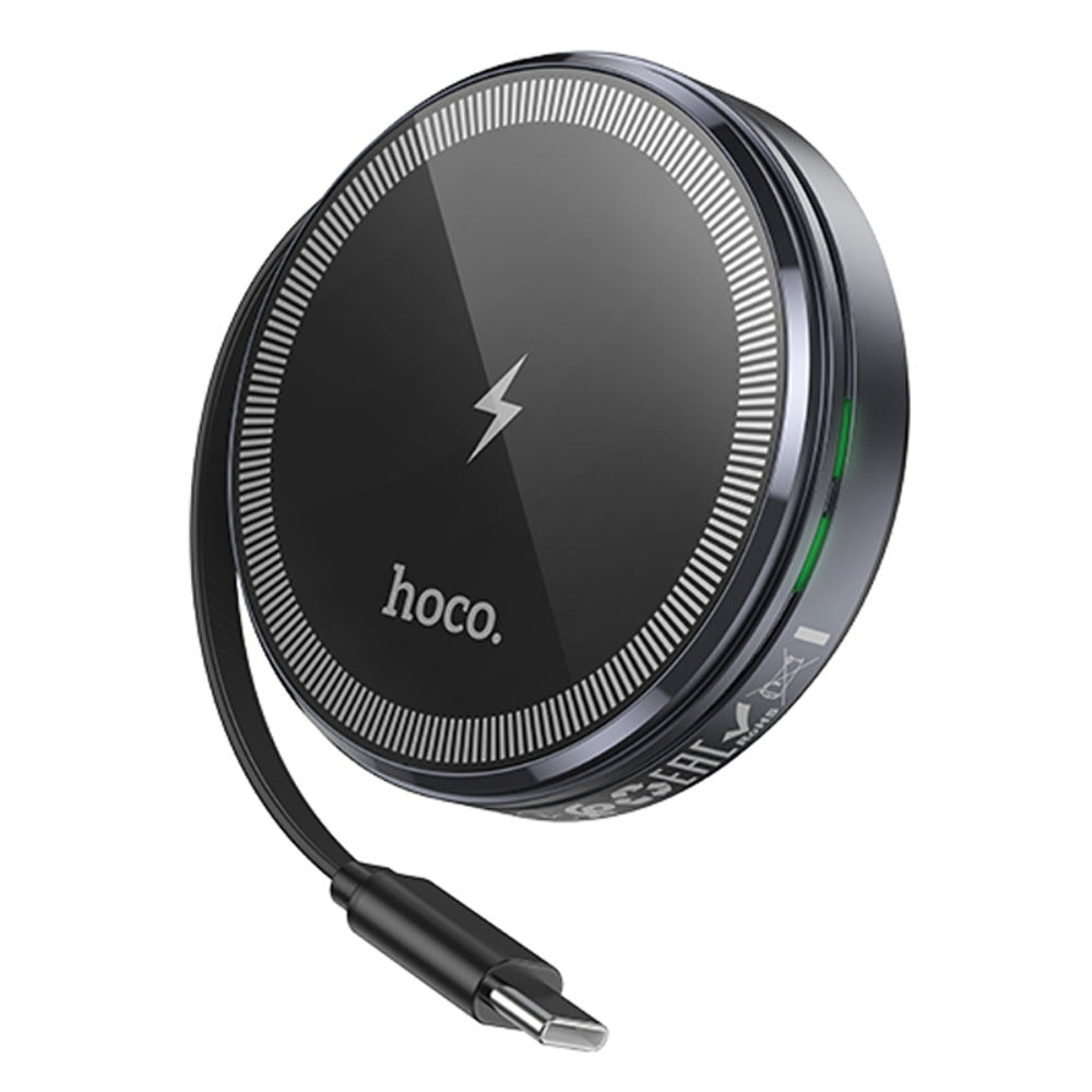 Chargeur magnétique sans fil 2 en 1 avec câble rétractable pour Apple iPhone Watch