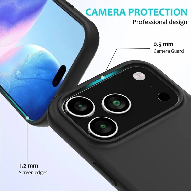 Coque en silicone liquide pour iPhone 17 Pro