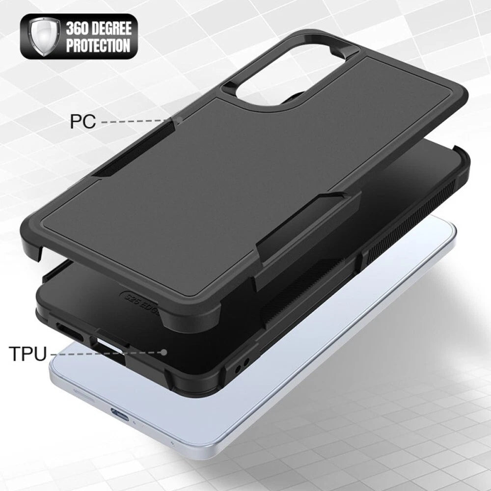 Coque hybride fine pour Samsung Galaxy S25 Edge