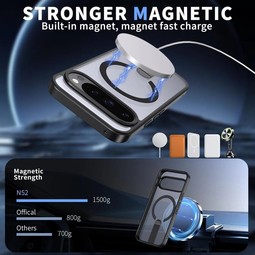 Magnetic MagSafe Case with Kickstand for Google Pixel 10 / Pixel 10 Pro