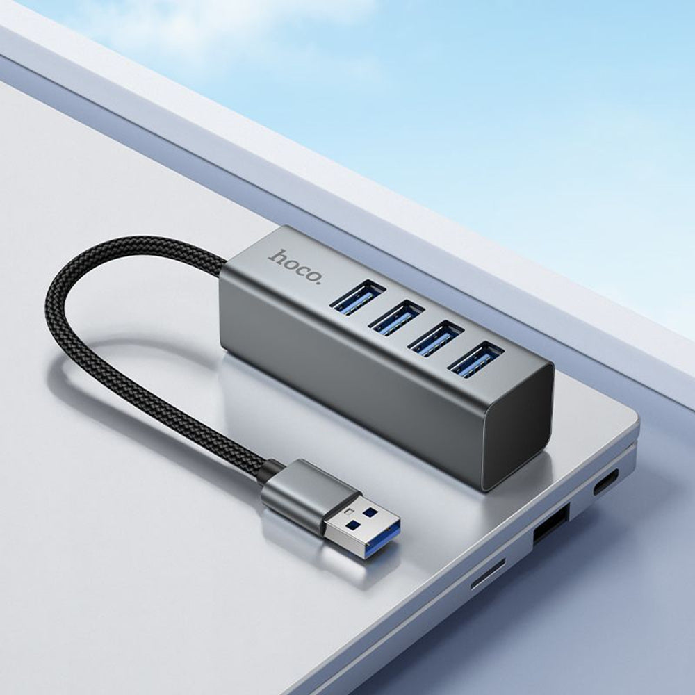 USB-A / USB-C to 4x USB-A Ports Hub Adapter