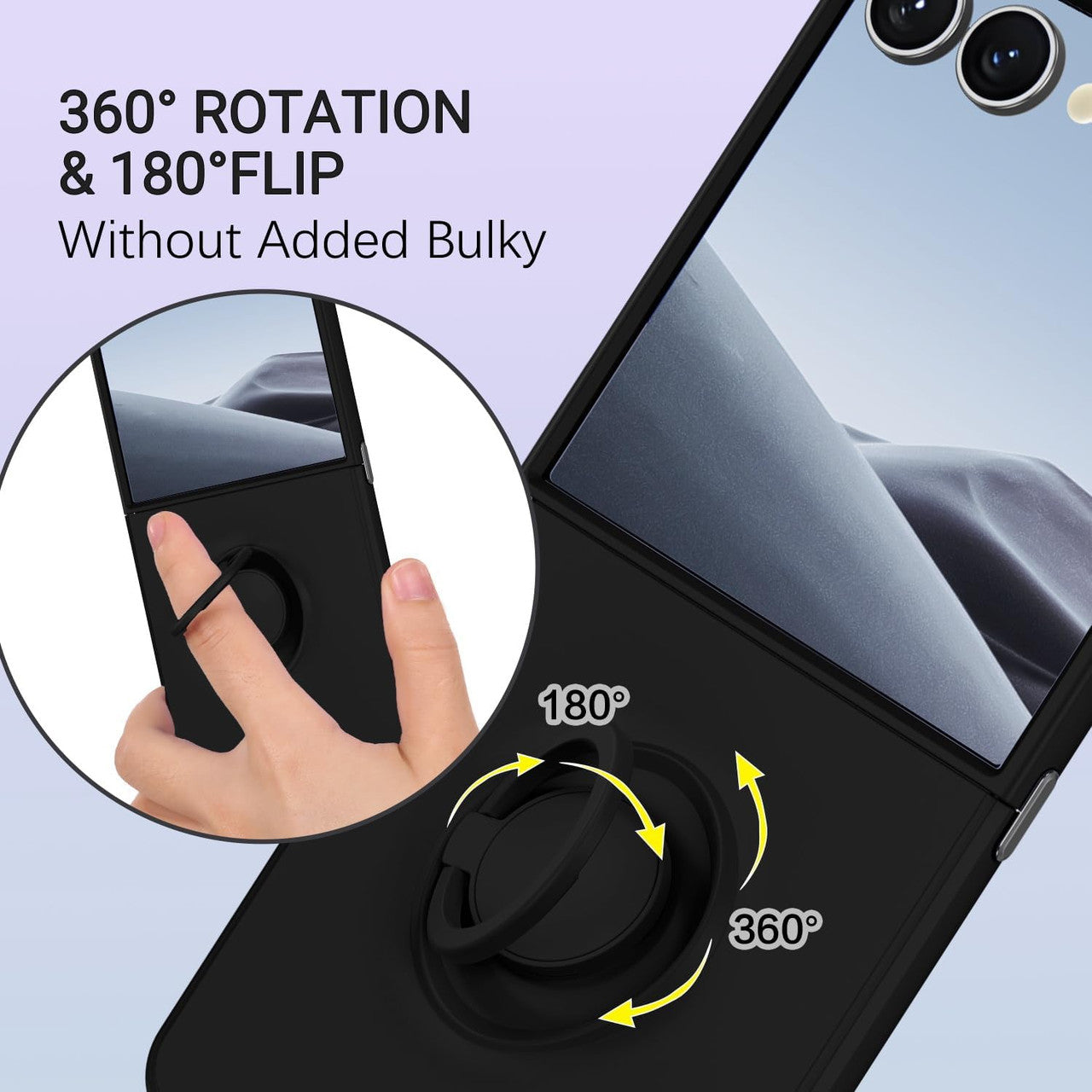 Coque hybride magnétique invisible pour Samsung Galaxy Z Flip 7