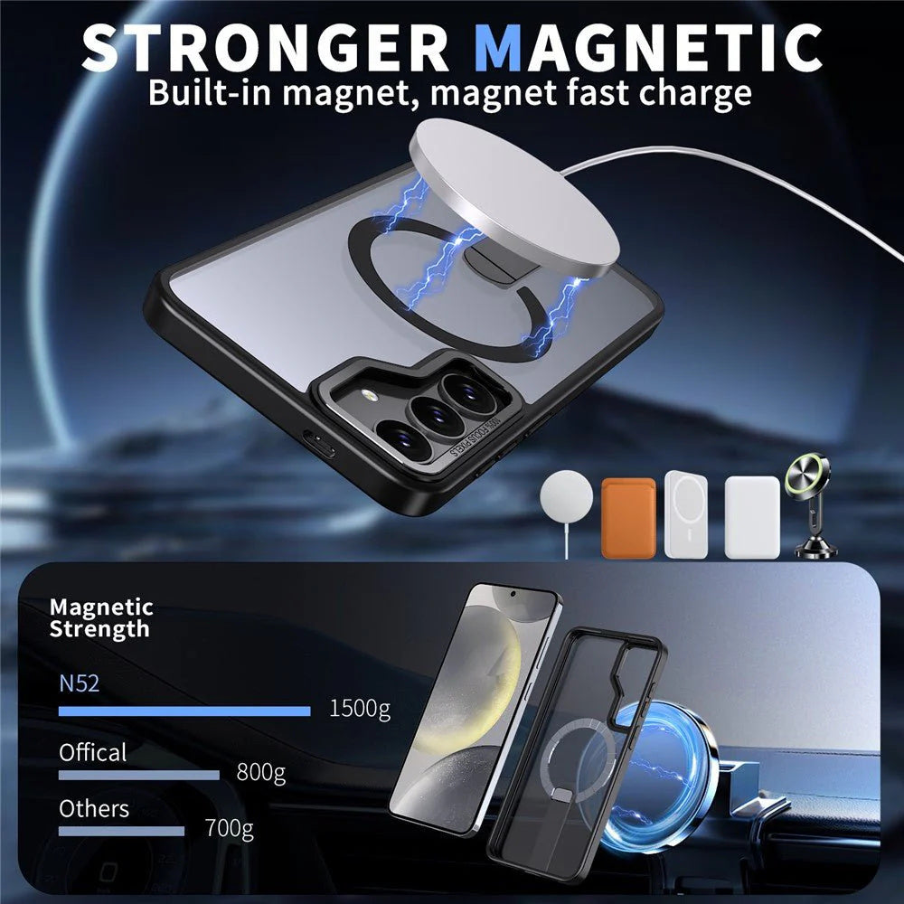 Magnetic MagSafe Case with Kickstand for Samsung Galaxy S25 FE