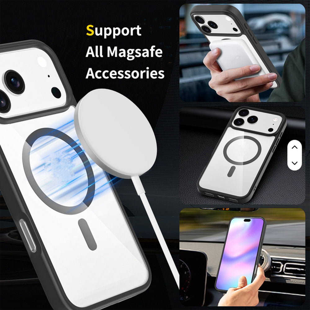 Coque hybride transparente MagSafe pour iPhone 17 Pro Max