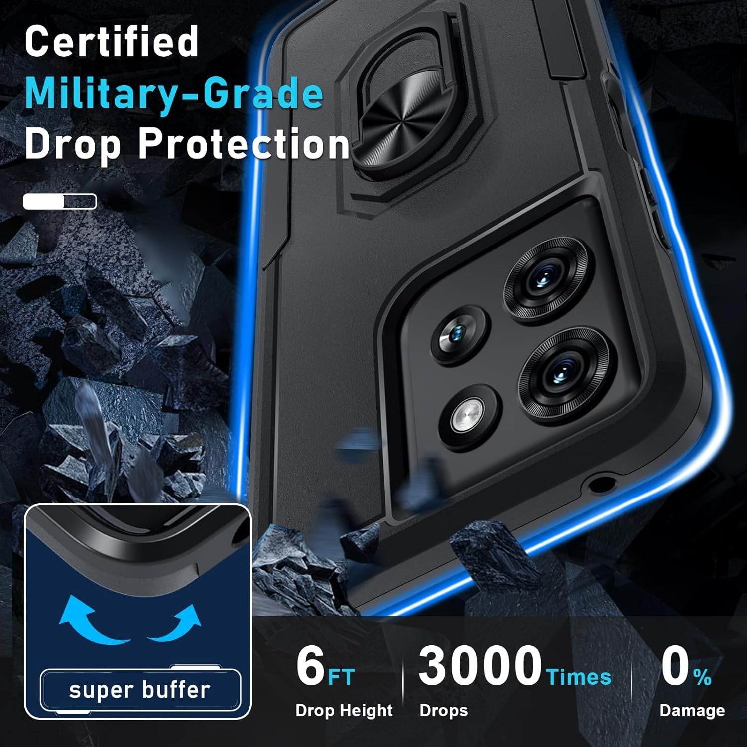 Heavy Duty Ring Case for Motorola Moto G Play (2026) / G 5G (2025 / 2026)