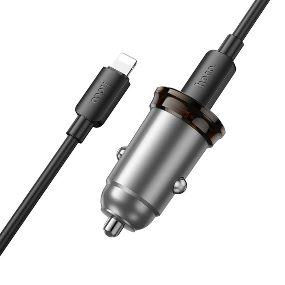 (25 W) USB-C et QC3.0 USB-A double ports chargeur de voiture à charge rapide adaptateur Bluetooth musique FM radio émetteur