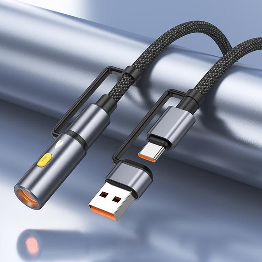 PD 60W USB-C / Lightning to USB-C / Cigarette Lighter Charging Data Cable Cord