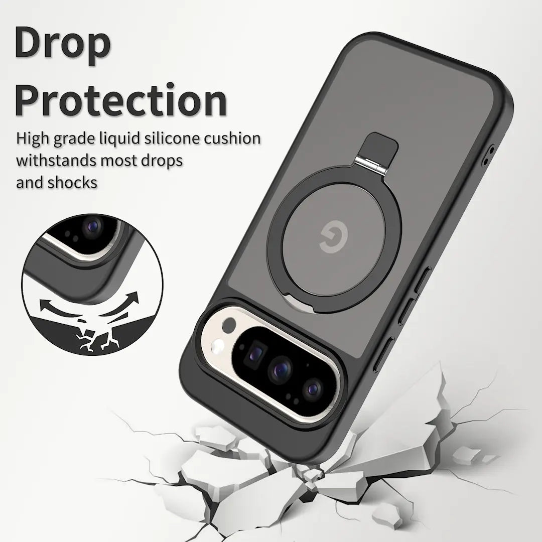 Magnetic MagSafe Case with Ring Kickstand for Google Pixel 10 / Pixel 10 Pro