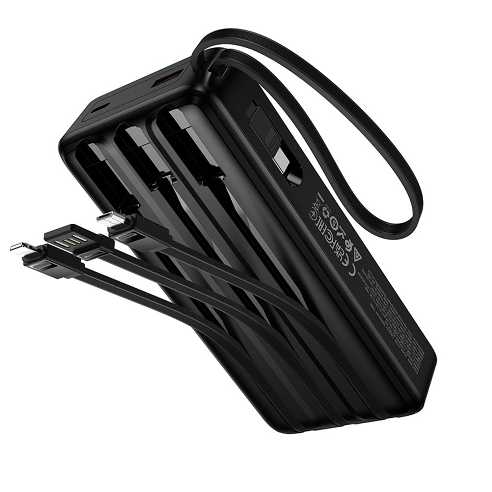 (20000mAh) External Battery Charger Portable Power Bank & UBS-C USB-A Micro USB Lightning Cables