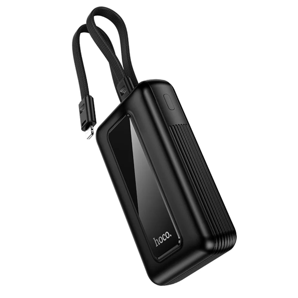(10000mAh) External Battery Charger Portable Power Bank with USB-C / Lightning Cables