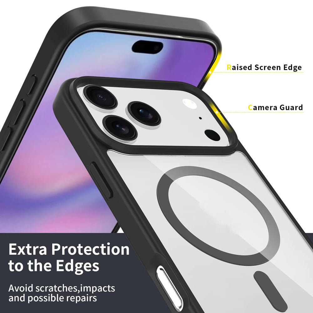 Coque hybride transparente MagSafe pour iPhone 17 Pro Max
