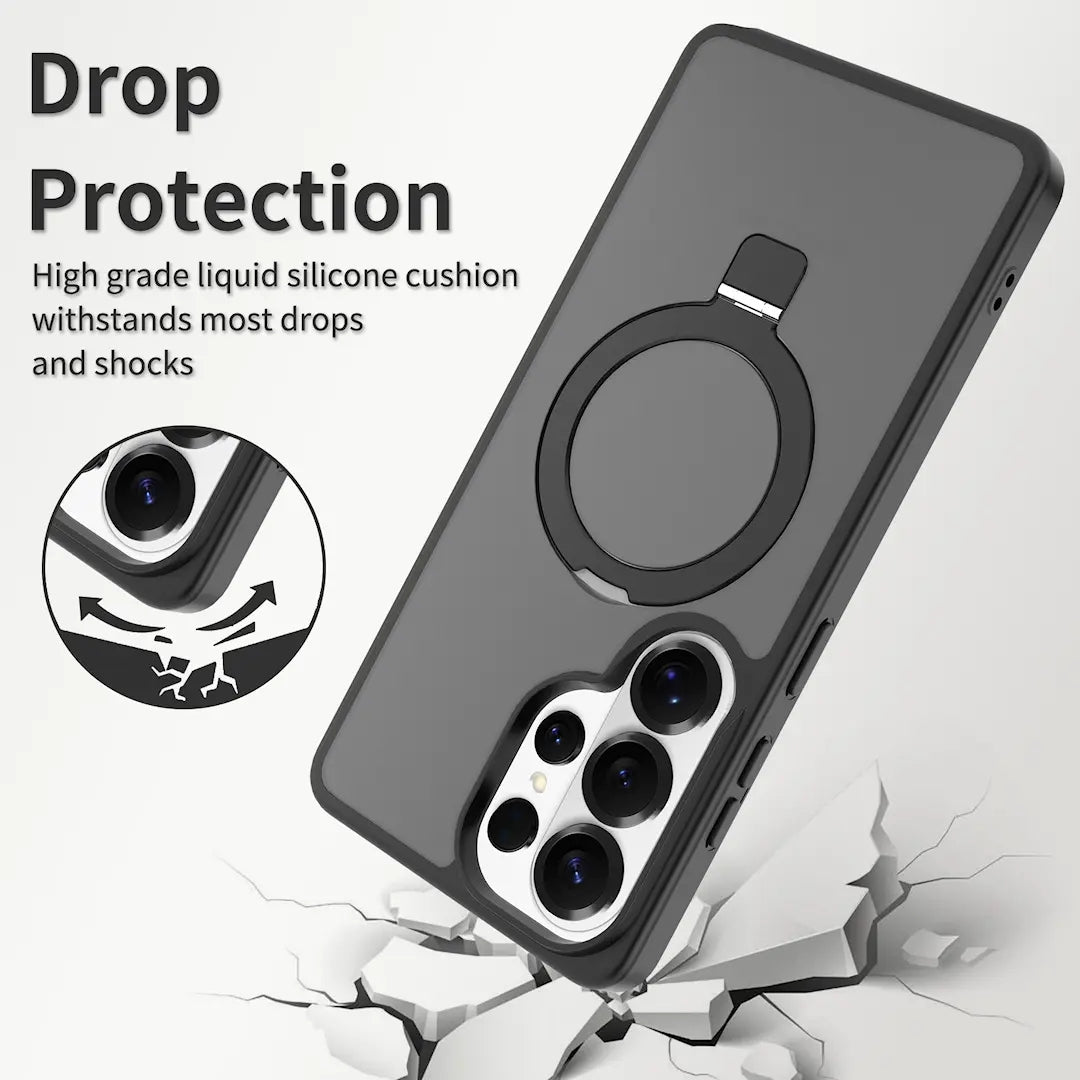Magnetic MagSafe Case with Ring Kickstand for Samsung Galaxy S26 Ultra