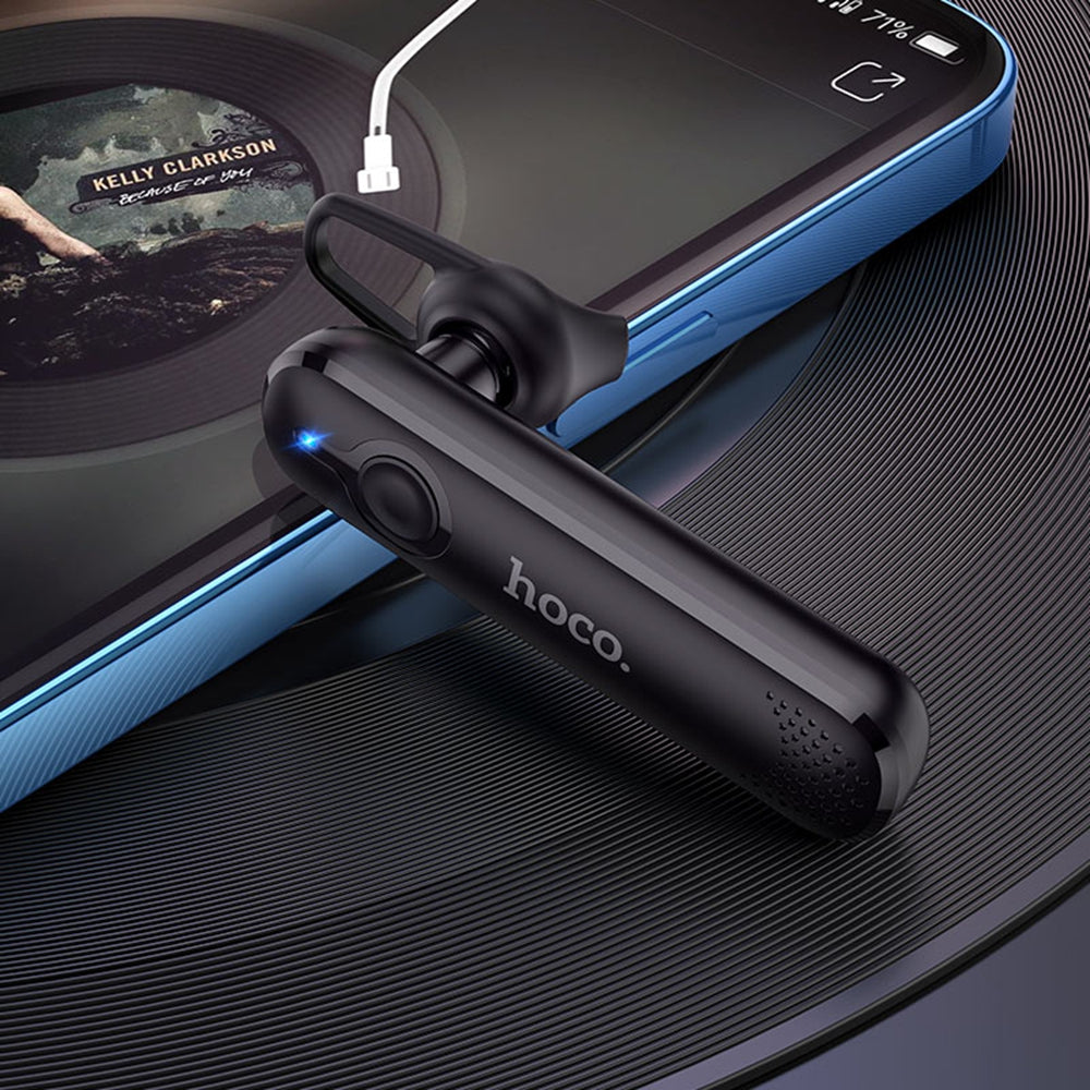 Single-ear Wireless Bluetooth Headset Handsfree Ear Hook with Mic