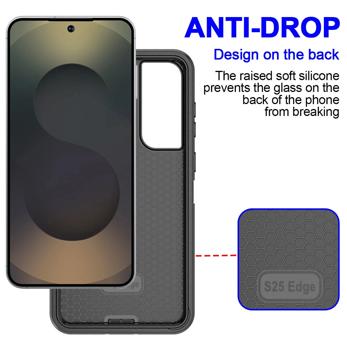 Shockproof Defender Case for Samsung Galaxy S25 Edge