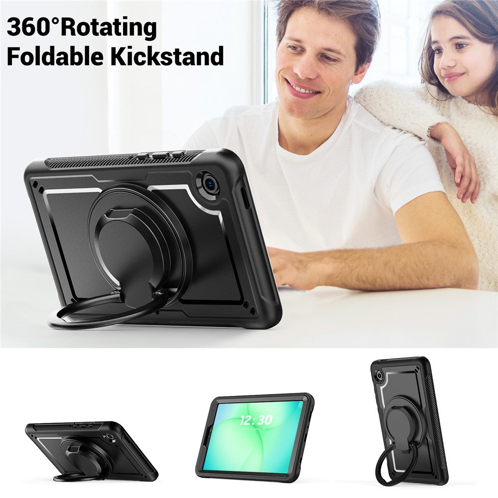 Étui de protection robuste avec anneau pour tablette Samsung Tab A11 / A9 8,7