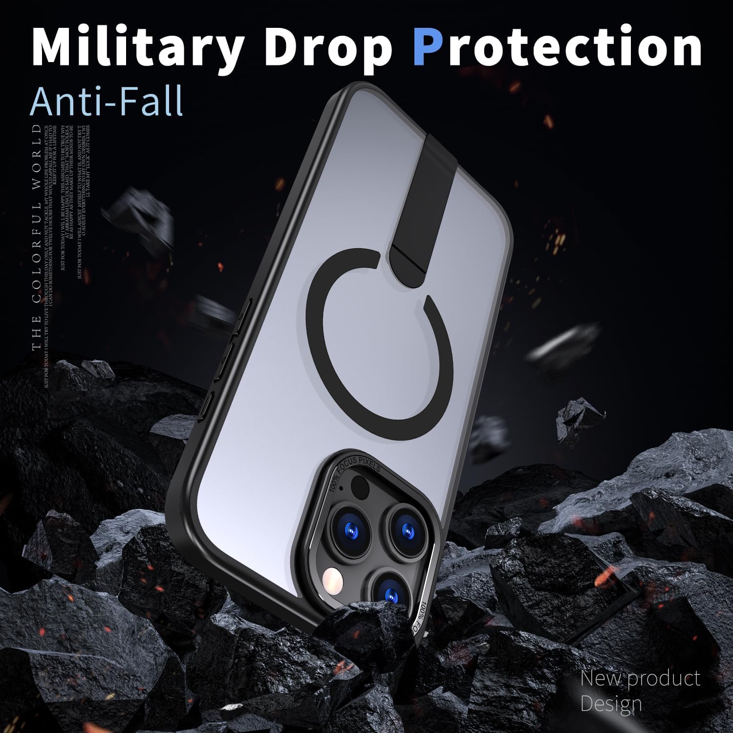 Magnetic MagSafe Case with Kickstand for iPhone 16 Pro