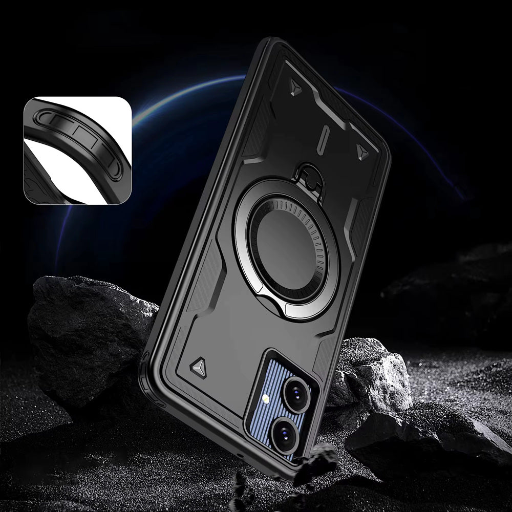 Shockproof Magsafe Kickstand Ring Case for Samsung Galaxy A07 (4G)