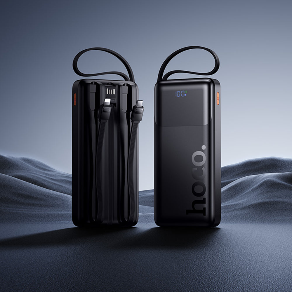 (10000mAh) External Battery Charger Portable Power Bank & UBS-C USB-A Micro USB Lightning Cables