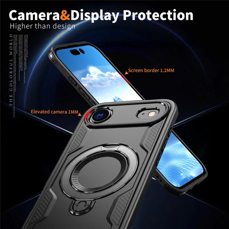 Coque antichoc avec anneau de support Magsafe pour iPhone 17 Air