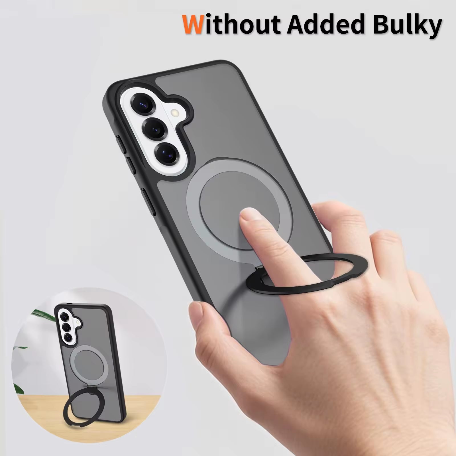 Magnetic MagSafe Case with Ring Kickstand for Samsung Galaxy A16