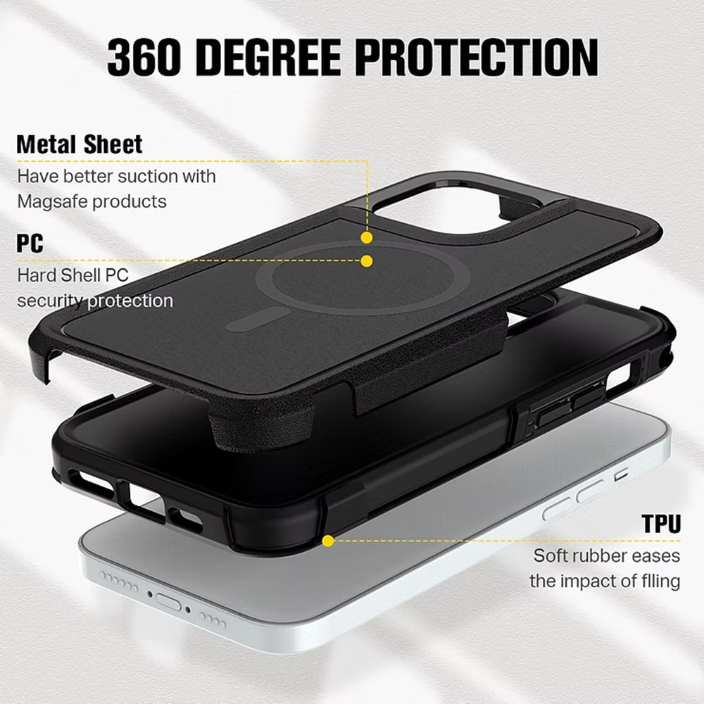 Slim Hybrid Magnetic MagSafe Case for iPhone 16 Plus