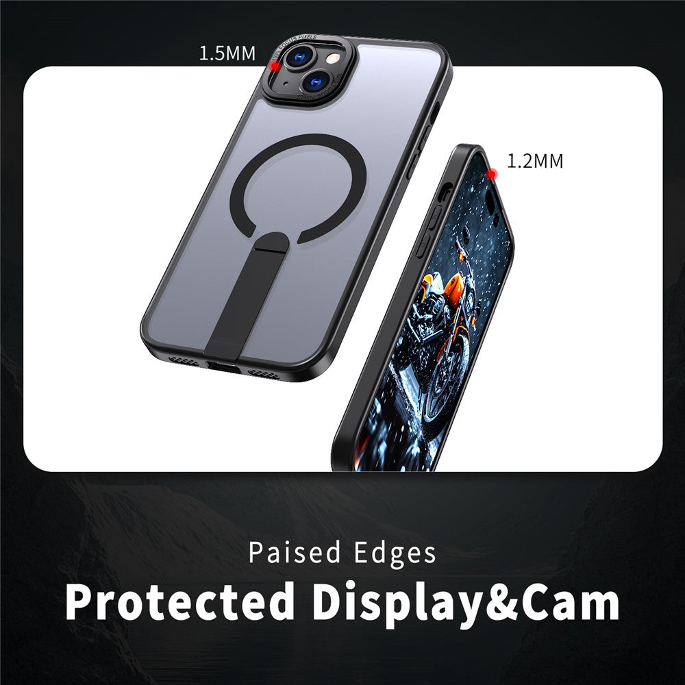 Magnetic MagSafe Case with Kickstand for iPhone 15