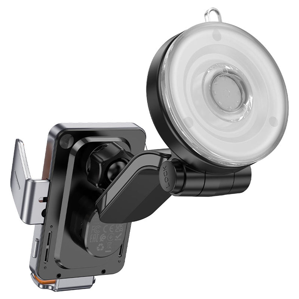 (15W) Magnetic MagSafe Fast Charging Wireless Charger Dashboard Mount Car Cell Phone Holder