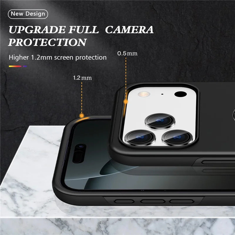 Coque hybride magnétique invisible pour iPhone 17 Pro