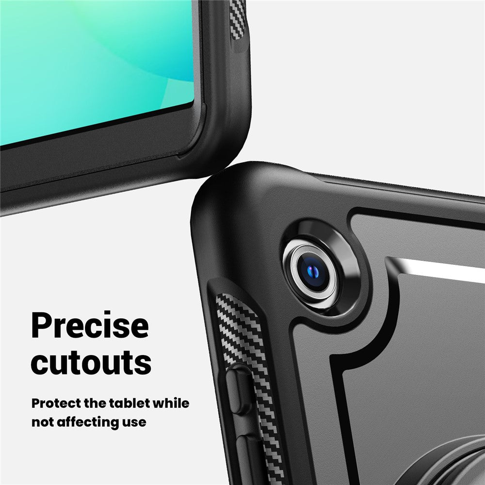 Étui de protection robuste avec anneau pour tablette Samsung Tab A11 / A9 8,7