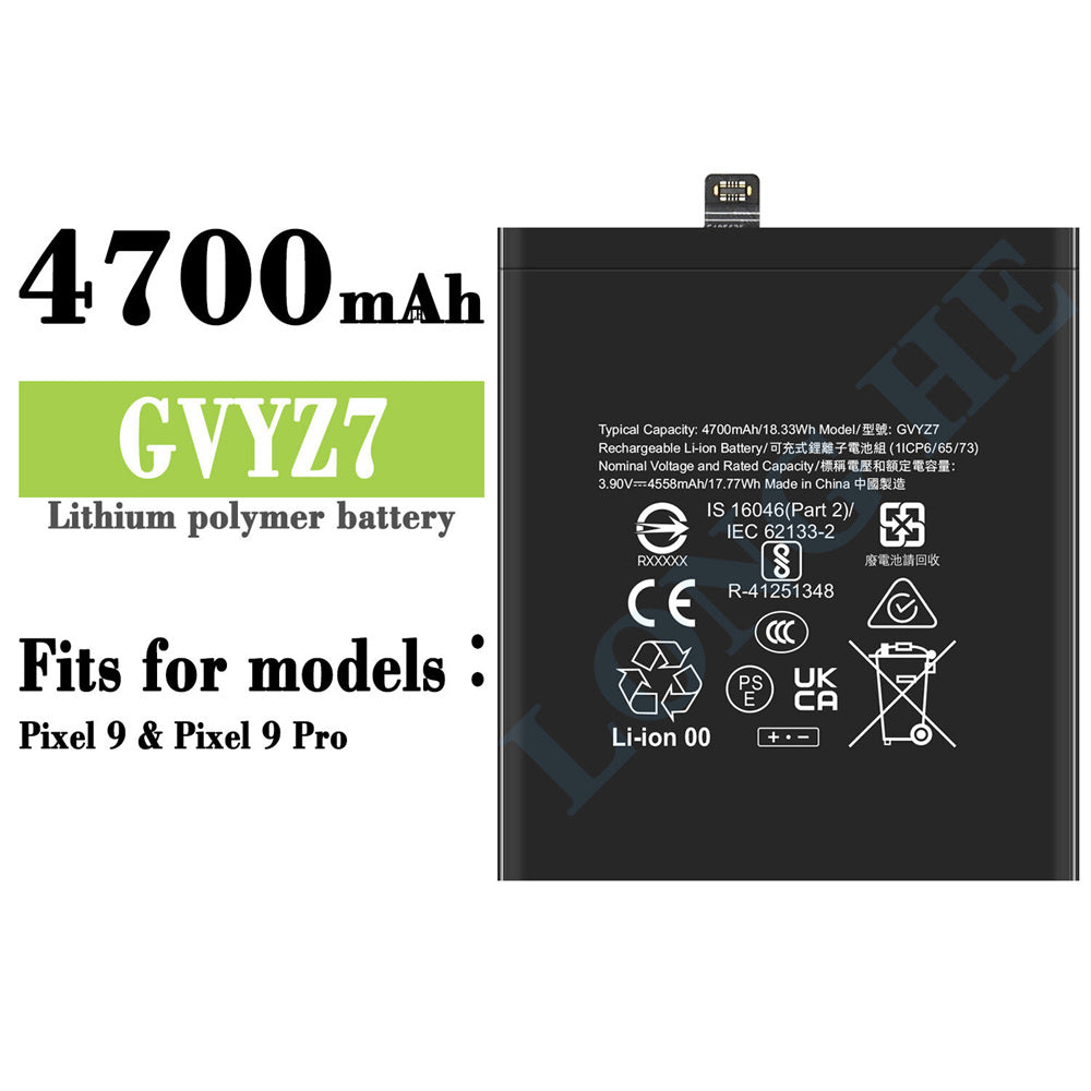 Replacement Battery for Google Pixel 9 / Pixel 9 Pro, GVYZ7