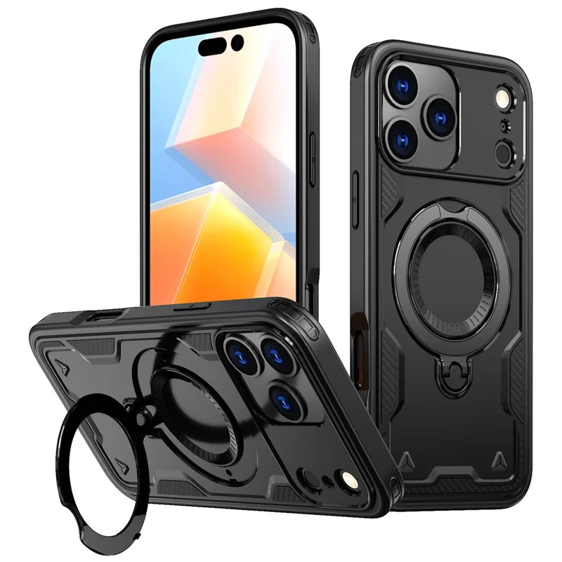 Coque antichoc avec anneau de support Magsafe pour iPhone 17 Pro Max